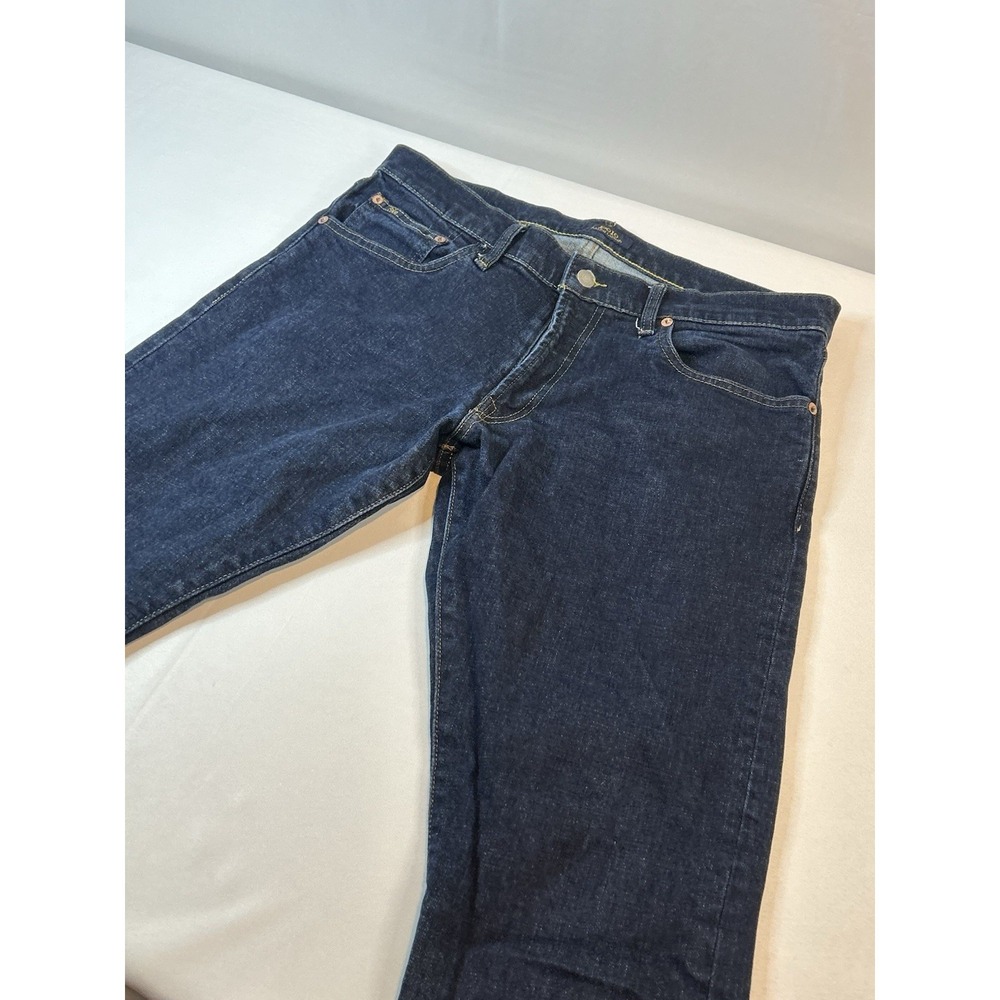Polo Ralph Lauren Men's Size 34x30 The Varick Slim Straight Jeans Dark Wash